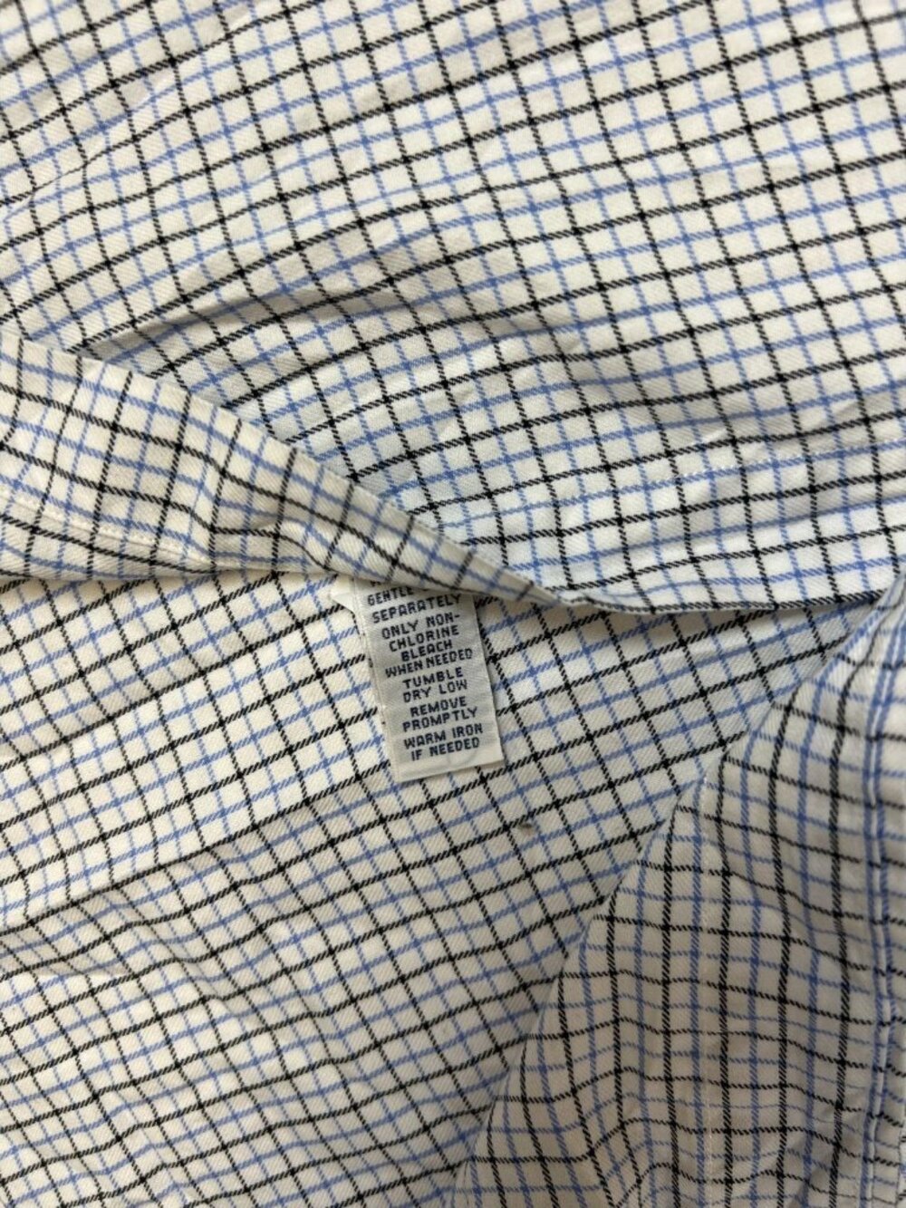Polo Ralph Lauren Men 17 32/33 Blue White Plaid Regent Classic Fit Dress Shirt - Picture 5 of 9